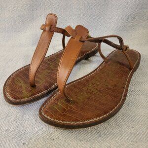 Sam Edelman "gigi" brown flat sandals size 8